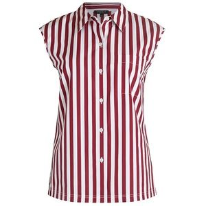 Lafayette 148 New York Yani Chalk Stripe Top